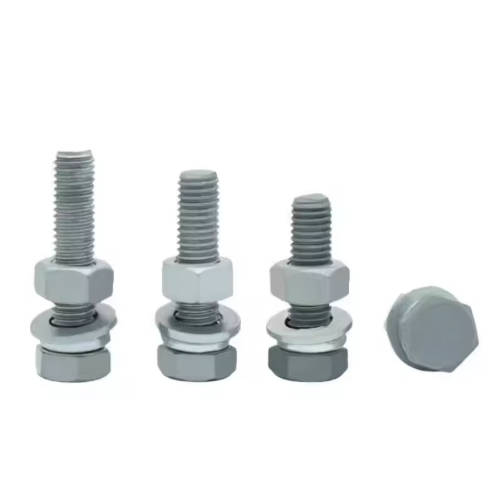 Grade 8 High-Strength Hot-Dip Galvanized Hex Head Bolt Set with Nuts